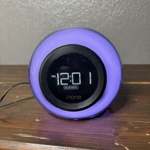 iHome Bluetooth Color-Changing Alarm Clock FM Radio Speaker
